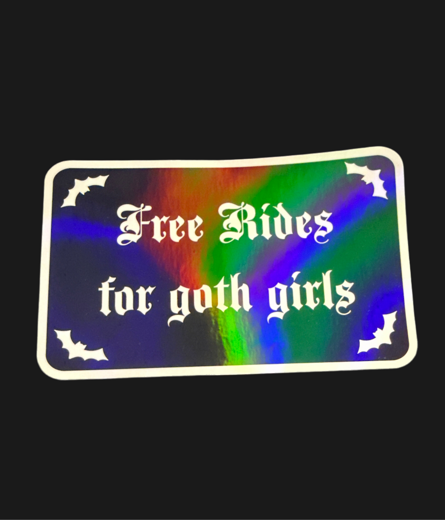“Free Rides for Goth Girls” Bumper Sticker