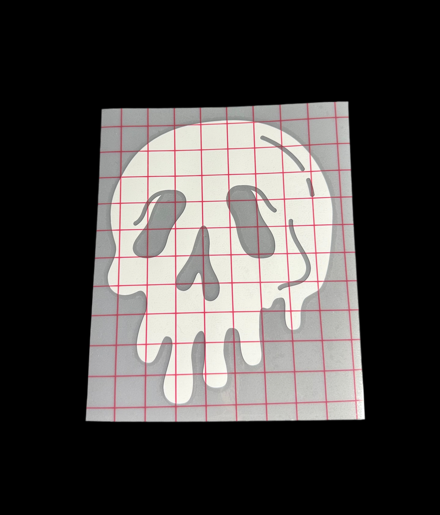 Melting Skull Vinyl Decal