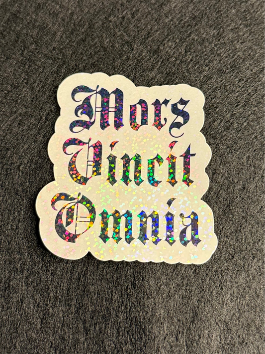 “Mors Vincit Omnia” Sticker