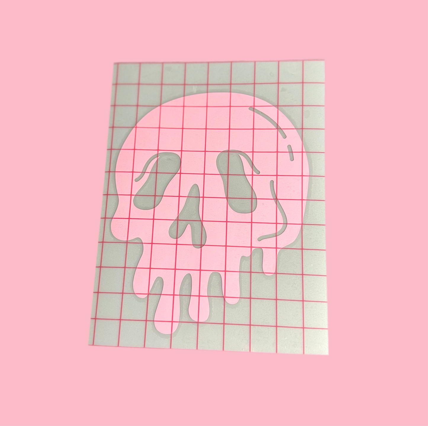 Melting Skull Vinyl Decal